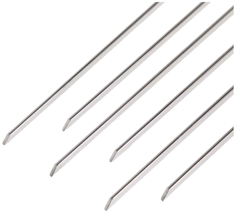 Norpro Stainless Steel 12-Inch Skewers set of 6 side view