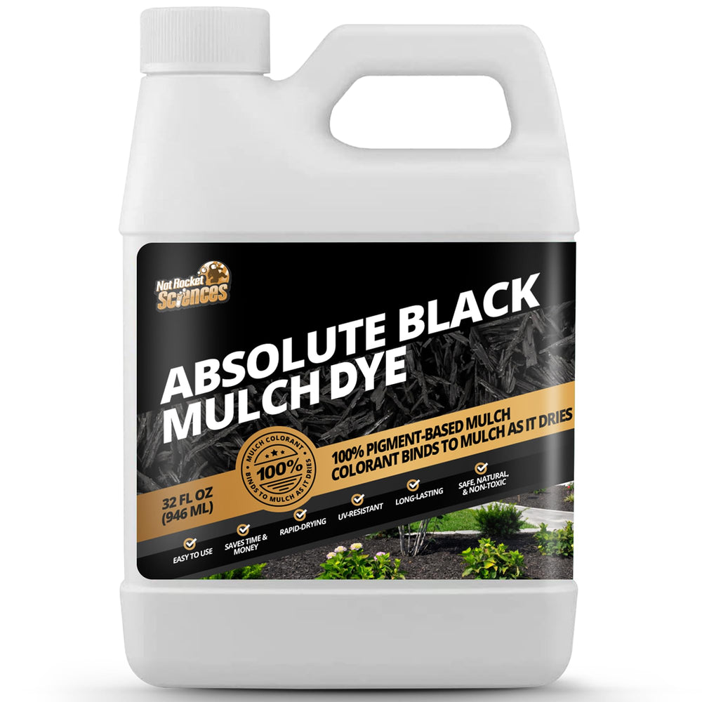 Not Rocket Sciences 32oz Absolute Black Mulch Dye front view