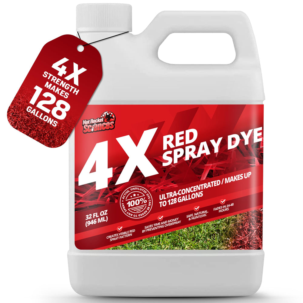 Not Rocket Sciences 4X Red Spray Dye 32oz bottle front view