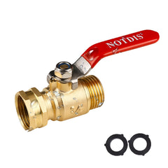 NOTDIS Brass Garden Hose Shut Off Valve front view