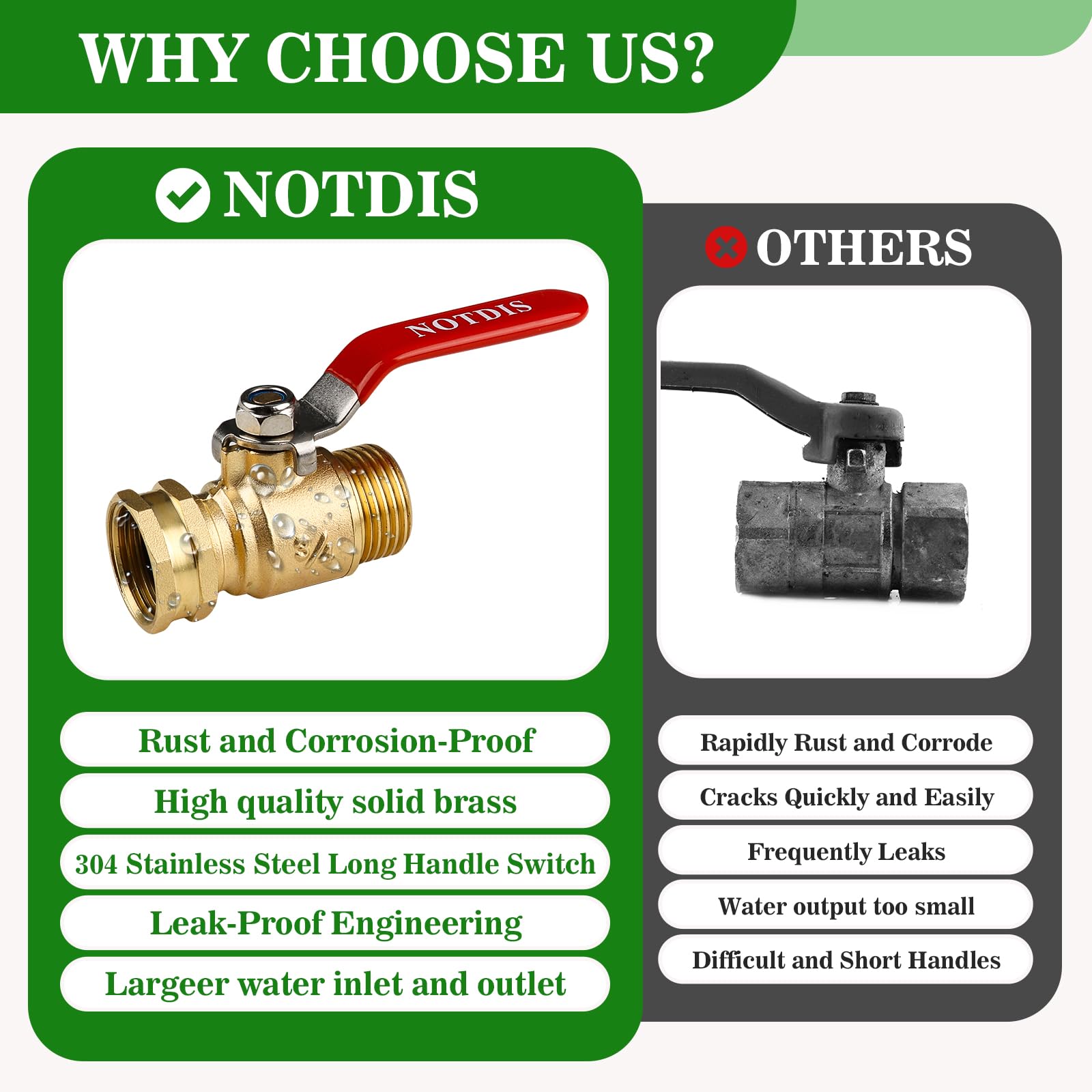 NOTDIS valve attached to a garden hose