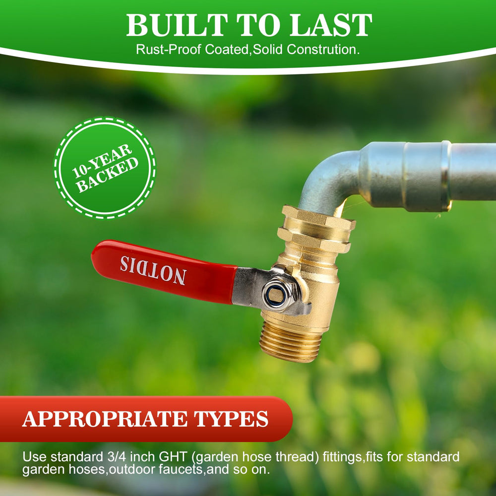 NOTDIS valve in a gardening setting