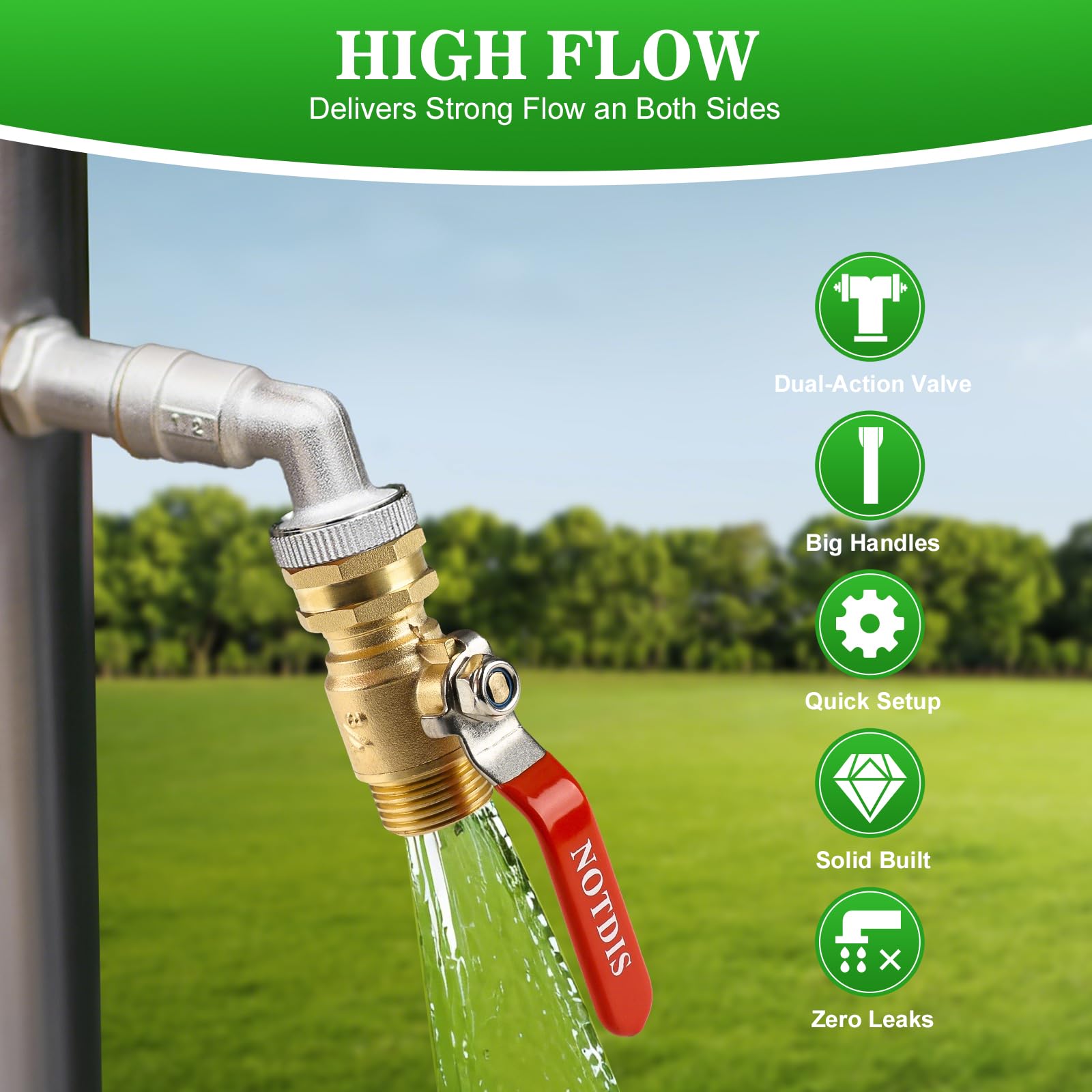 NOTDIS valve with water flow demonstration