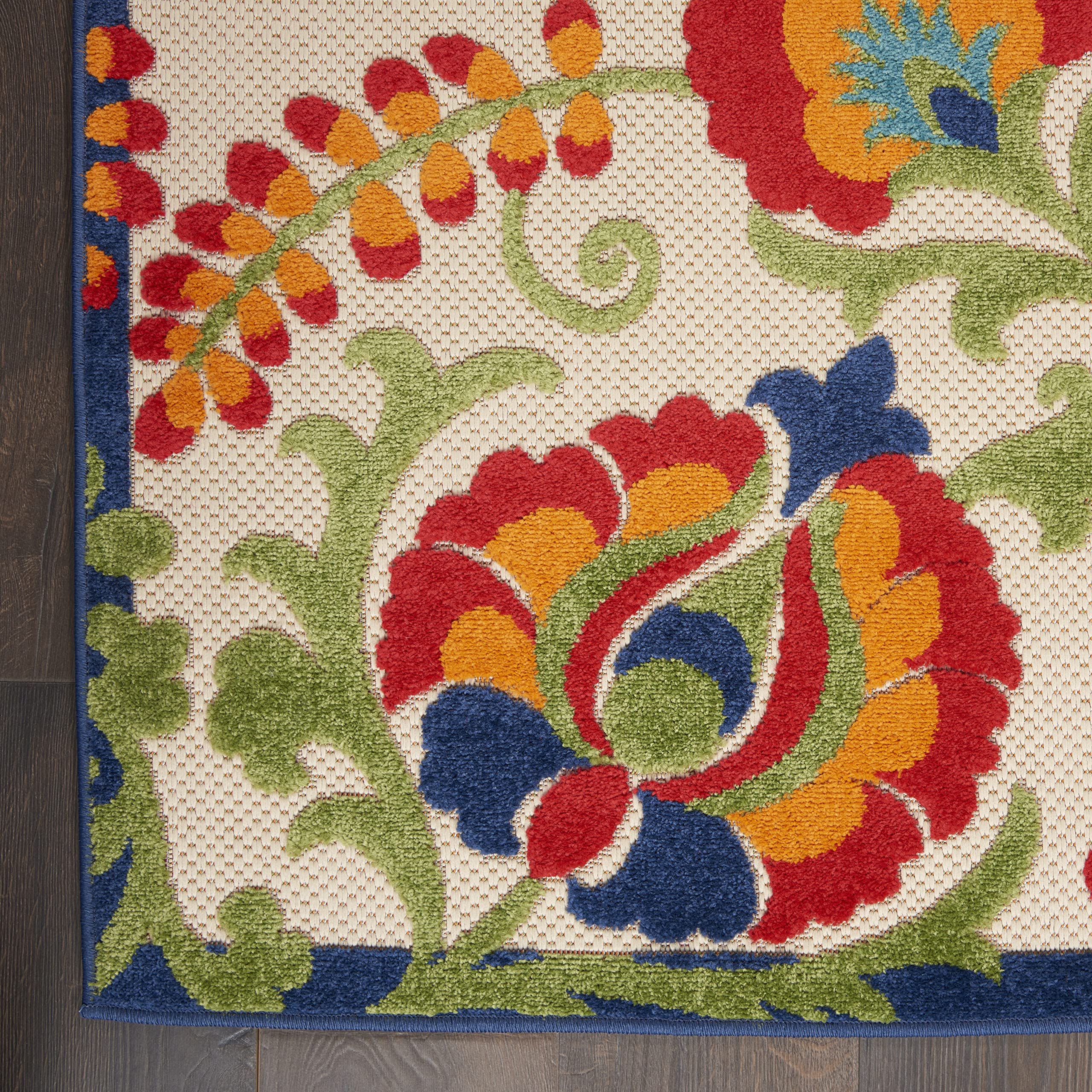 Nourison Aloha Area Rug 3' x 5' in a living room setting
