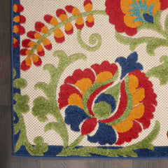 Nourison Aloha Area Rug 3' x 5' in a living room setting