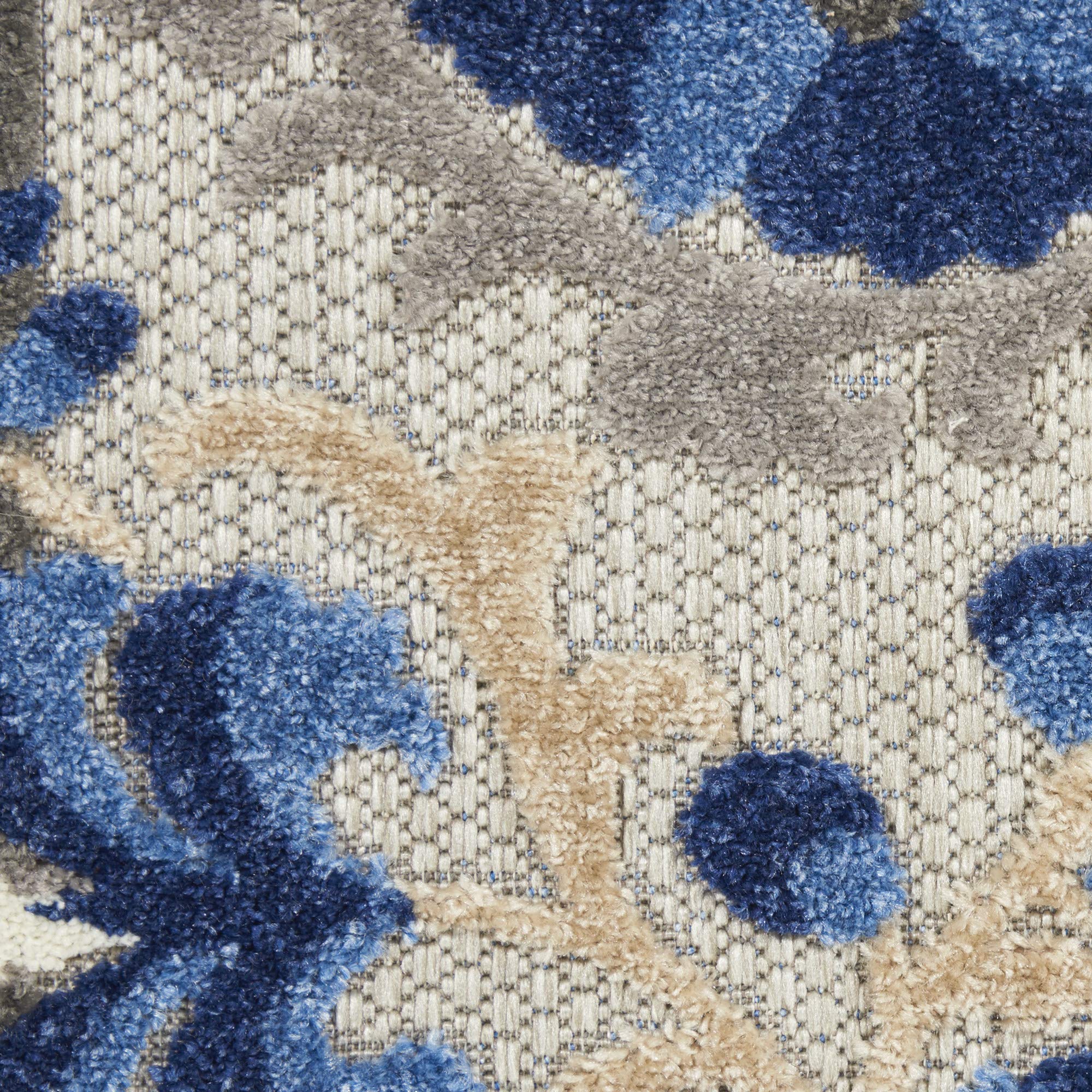 Nourison Aloha Area Rug rolled up for storage