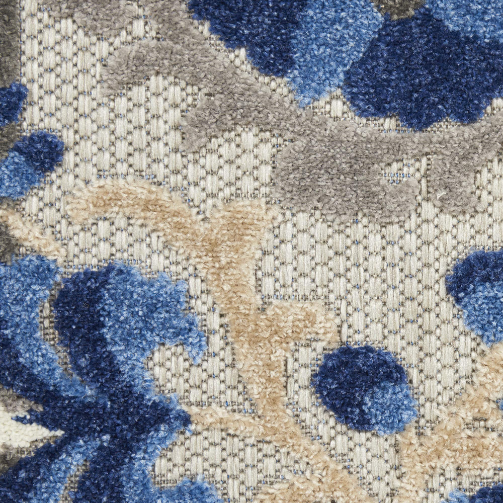 Nourison Aloha Area Rug rolled up for storage