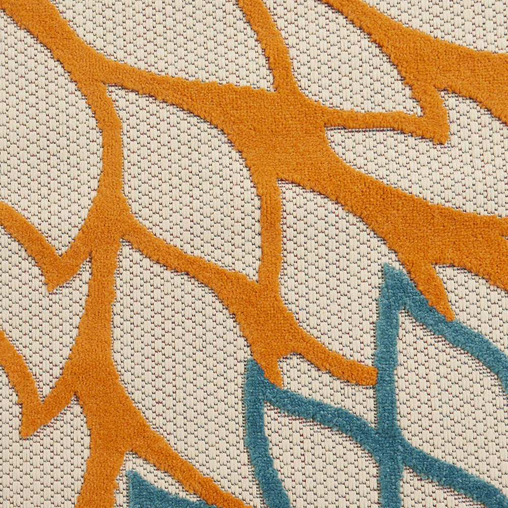 Nourison Aloha rug in a garden setting