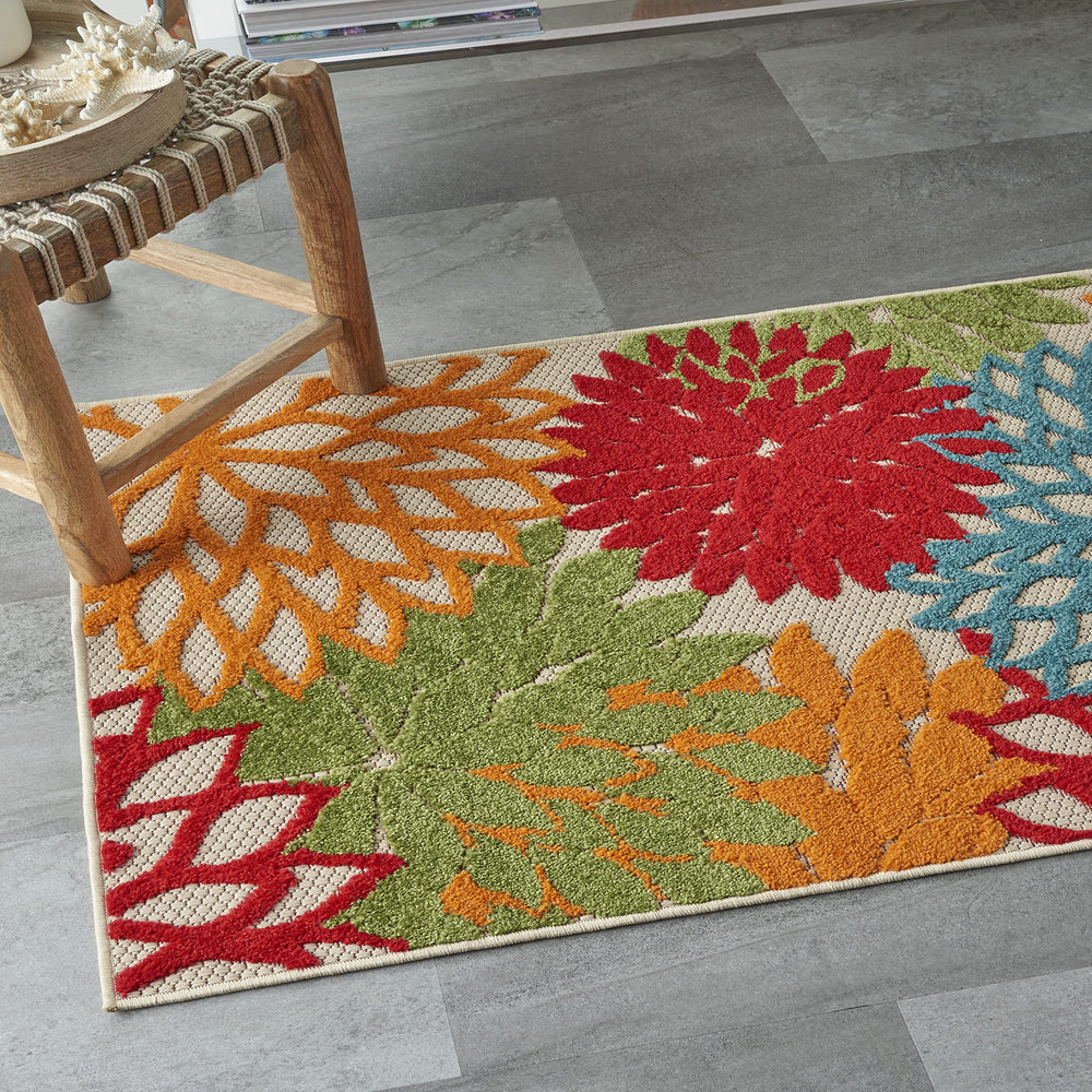 Nourison Aloha rug in a living room with furniture