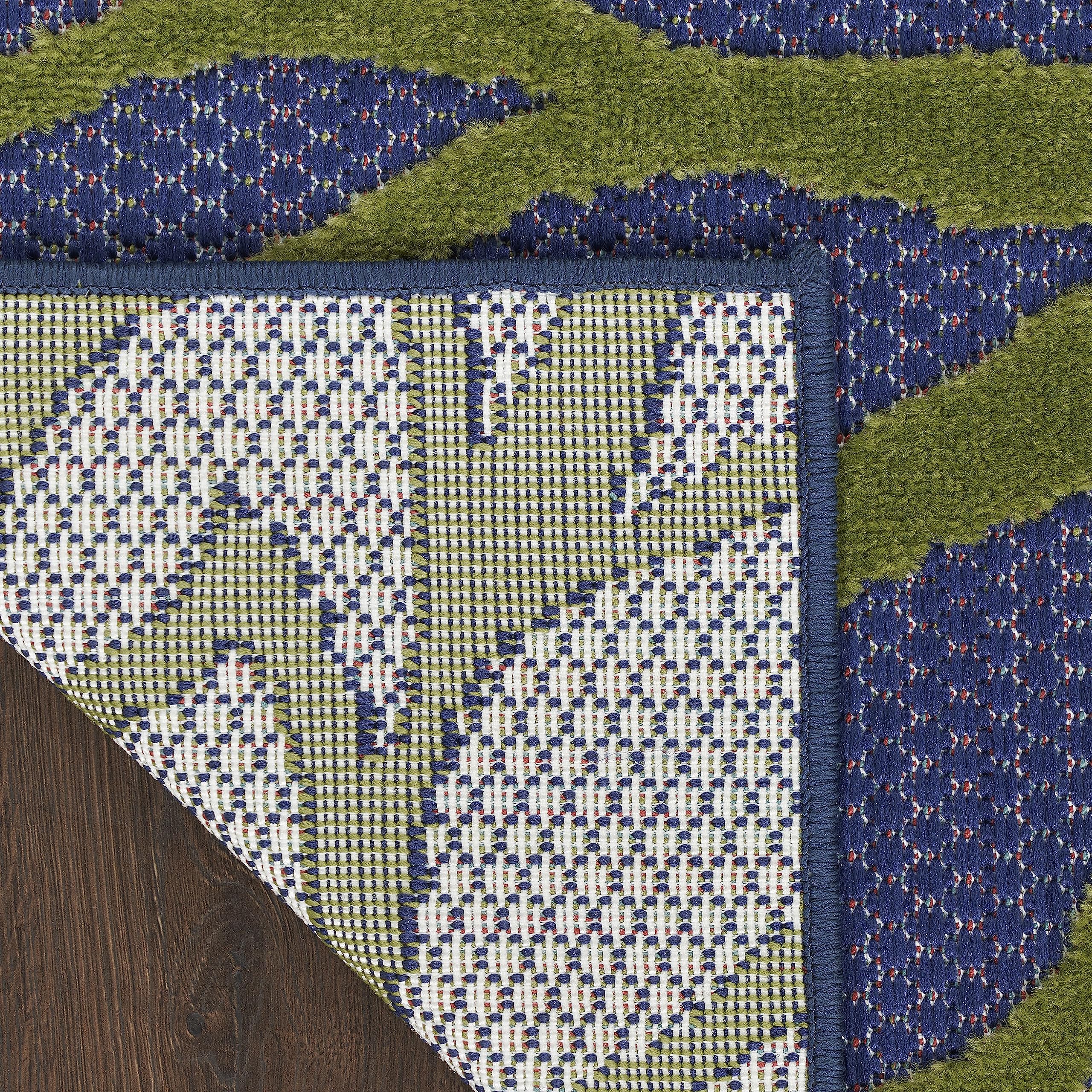 Nourison Aloha rug rolled up for storage