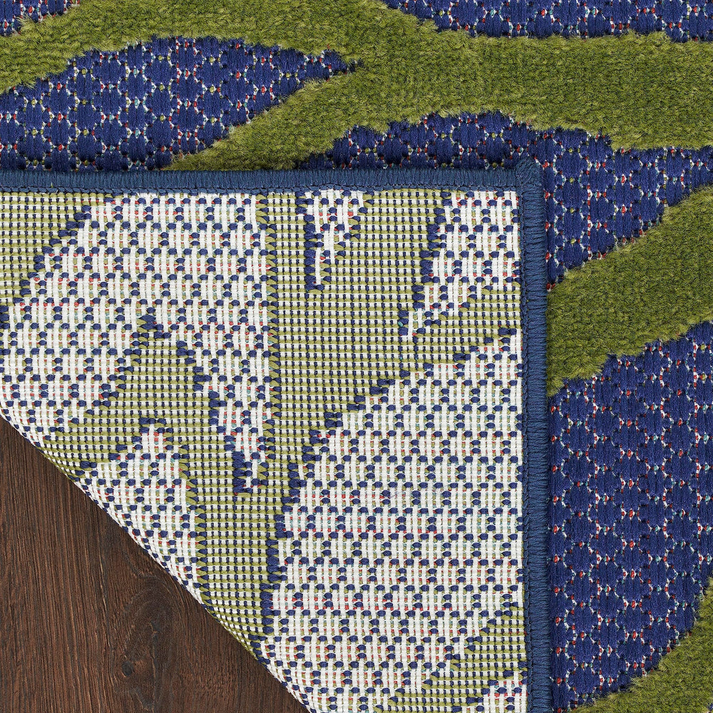 Nourison Aloha rug rolled up for storage