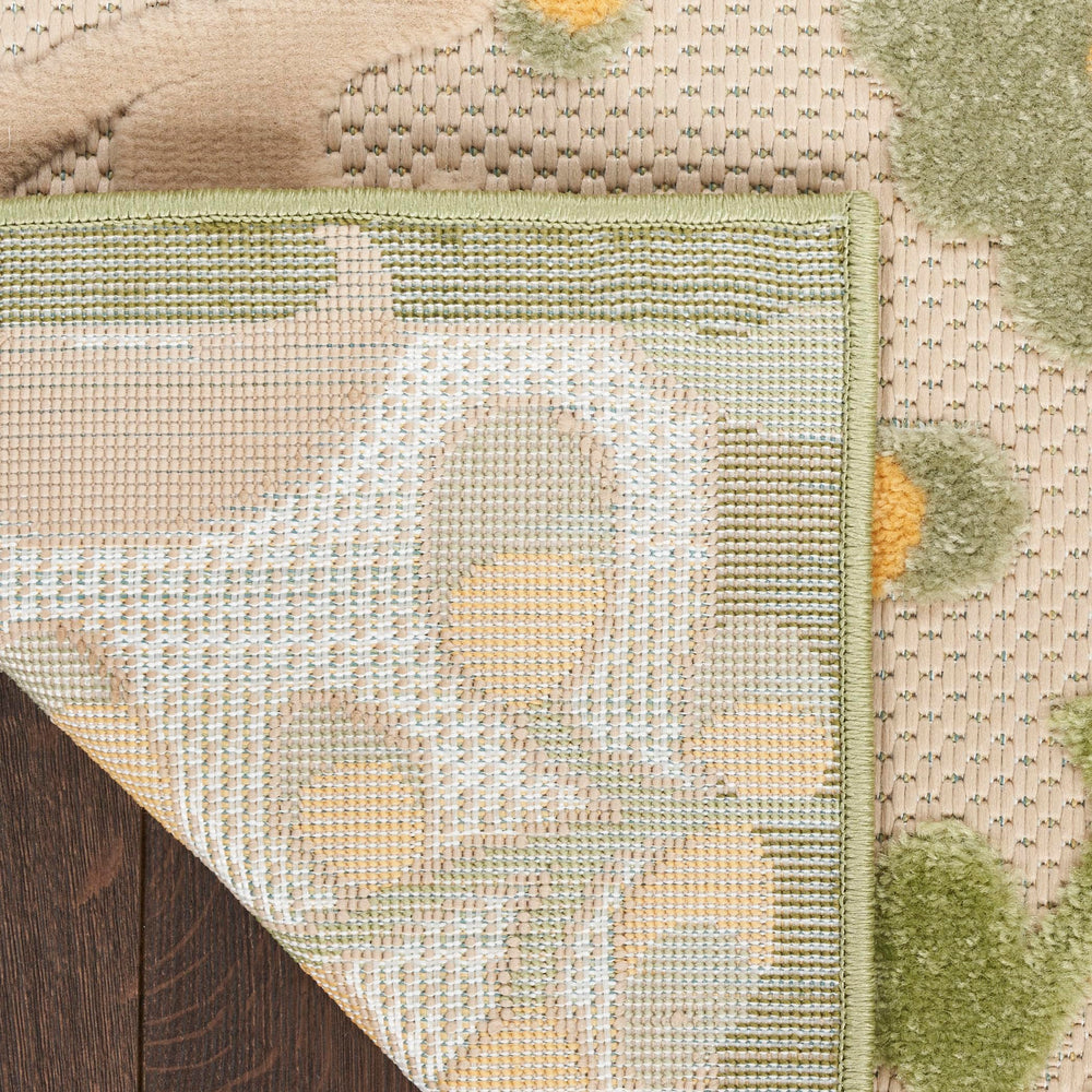 Nourison Aloha Runner Rug showing high-low pile texture