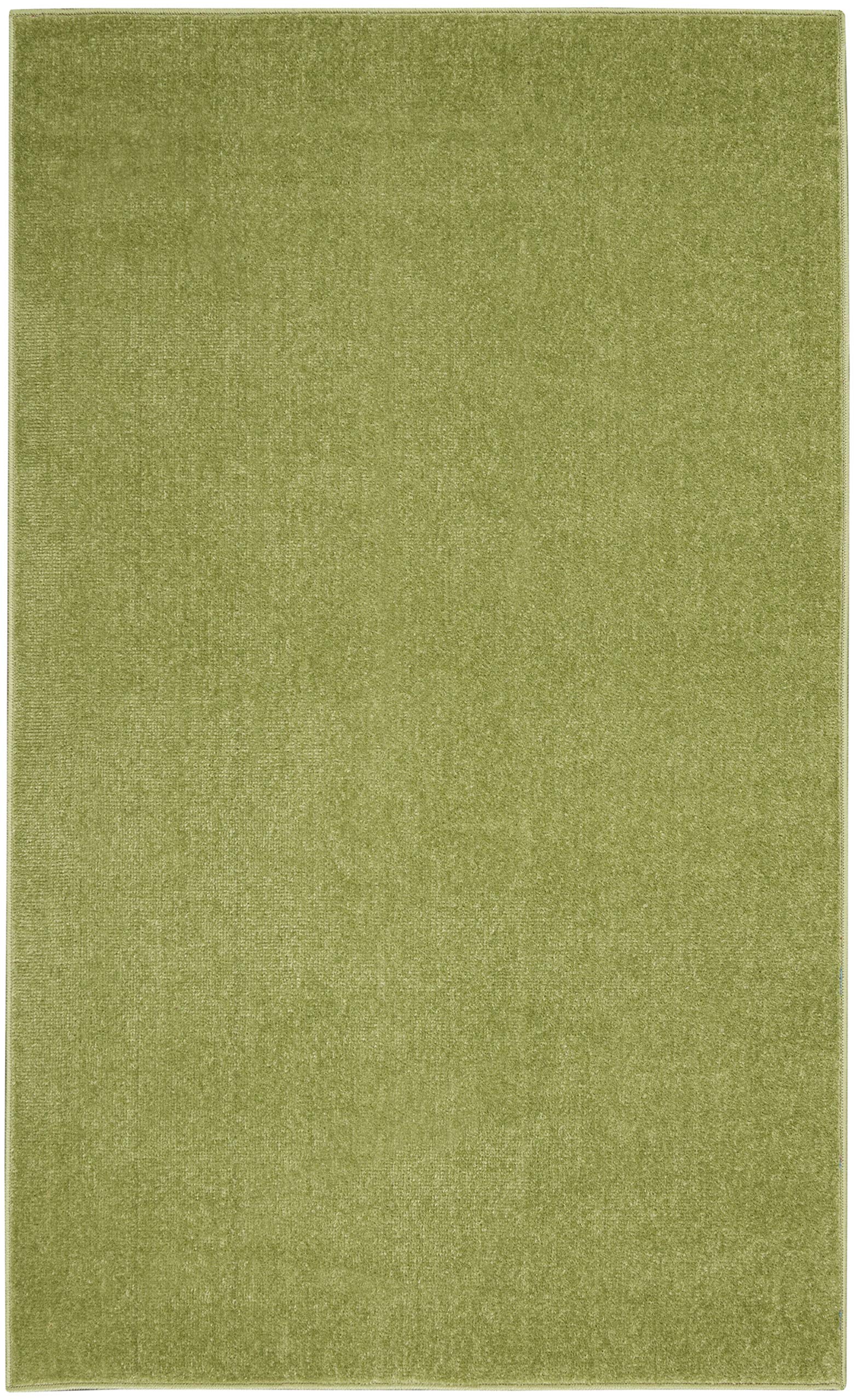 Nourison Essentials Green Area Rug in living room