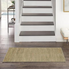 Nourison Essentials Green Gold 3' x 5' Area Rug front view