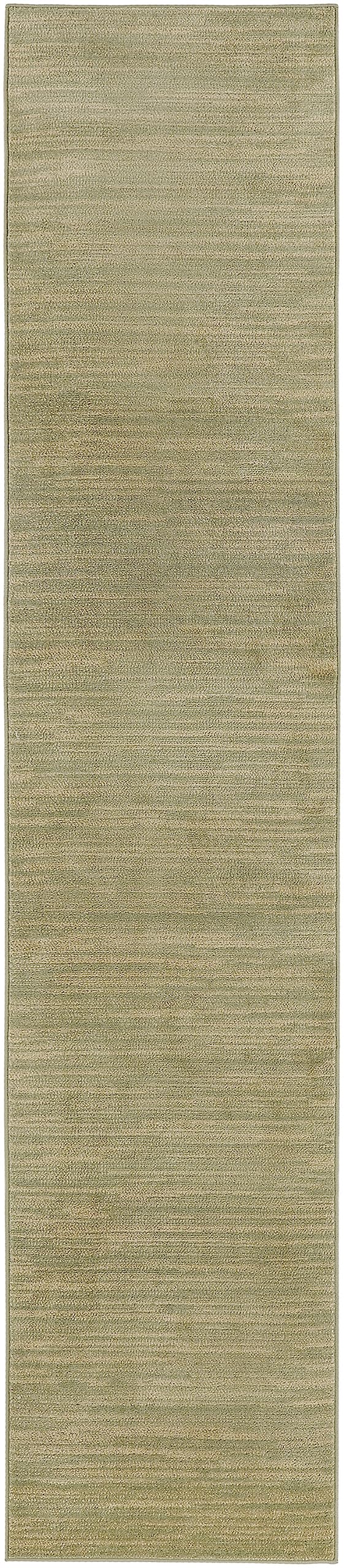 Nourison Essentials Green Gold Outdoor Rug on patio