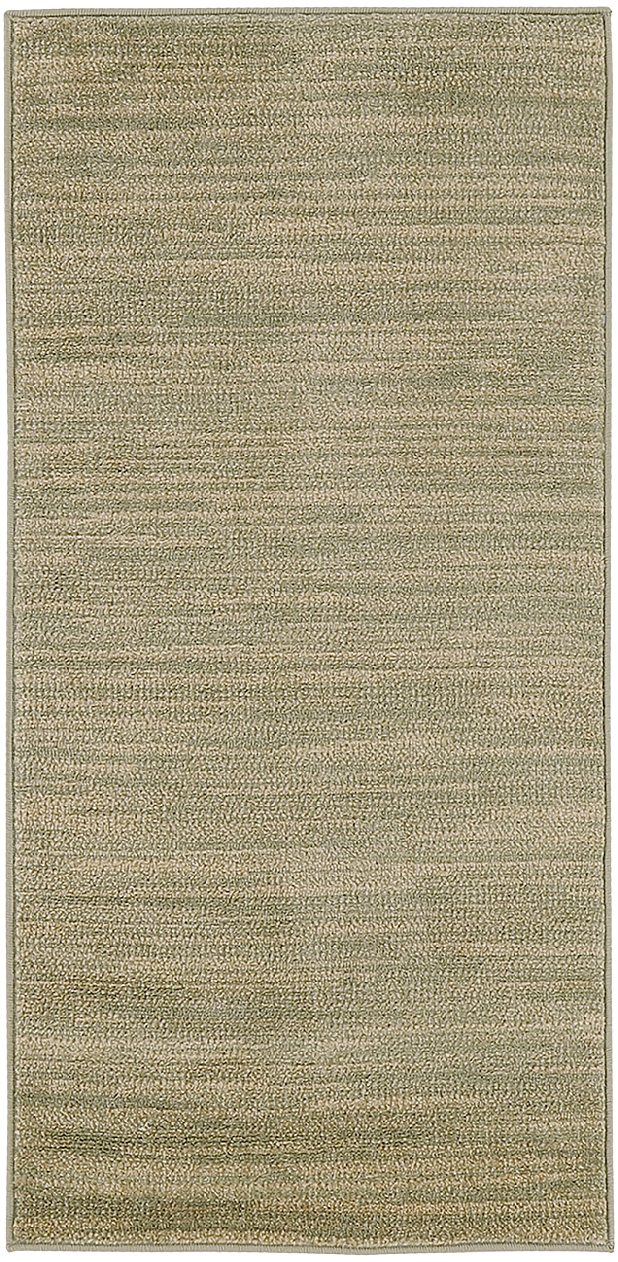 Nourison Essentials Green Gold Rug in a living room setting