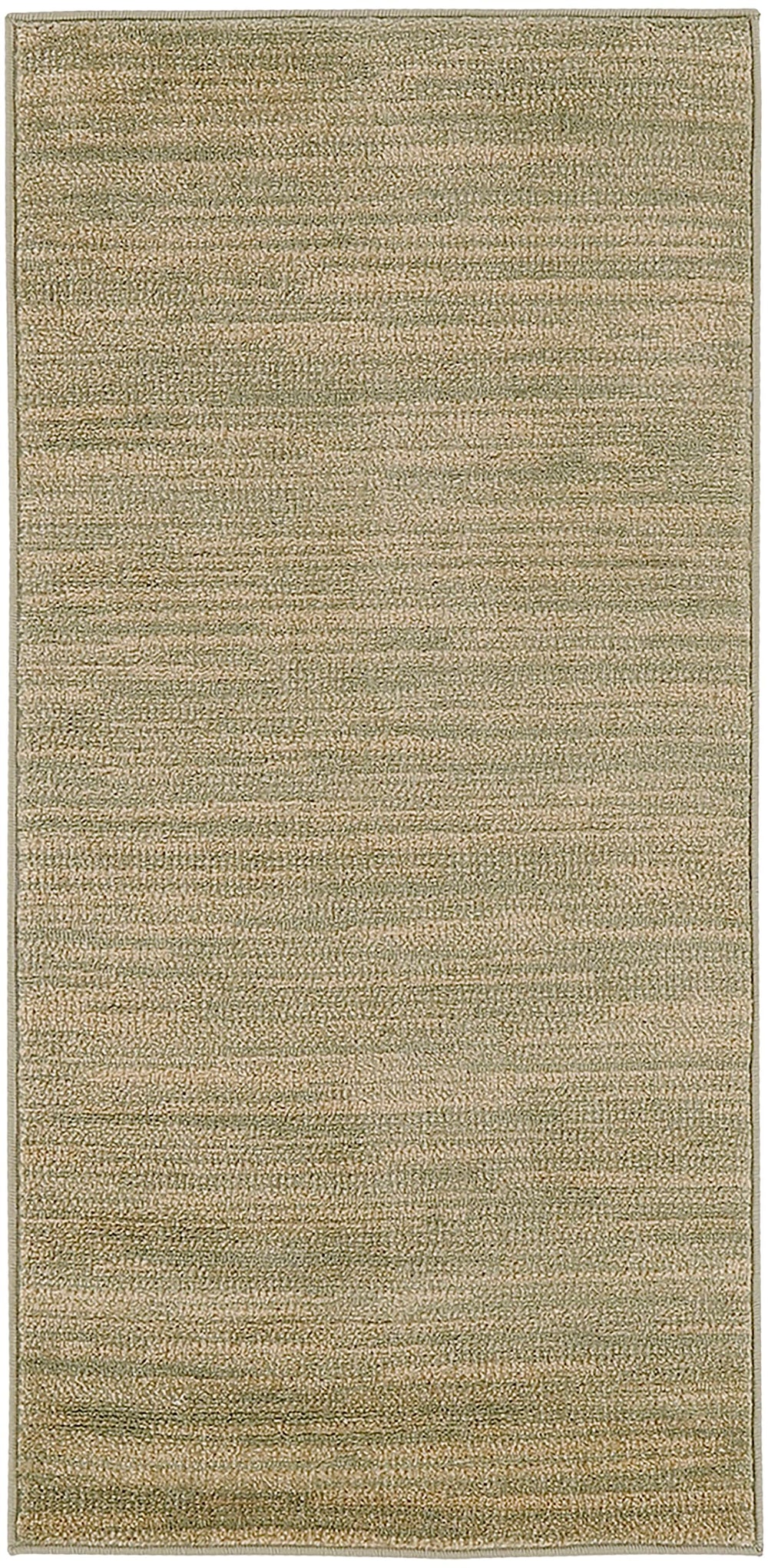 Nourison Essentials Green Gold Rug in a living room setting