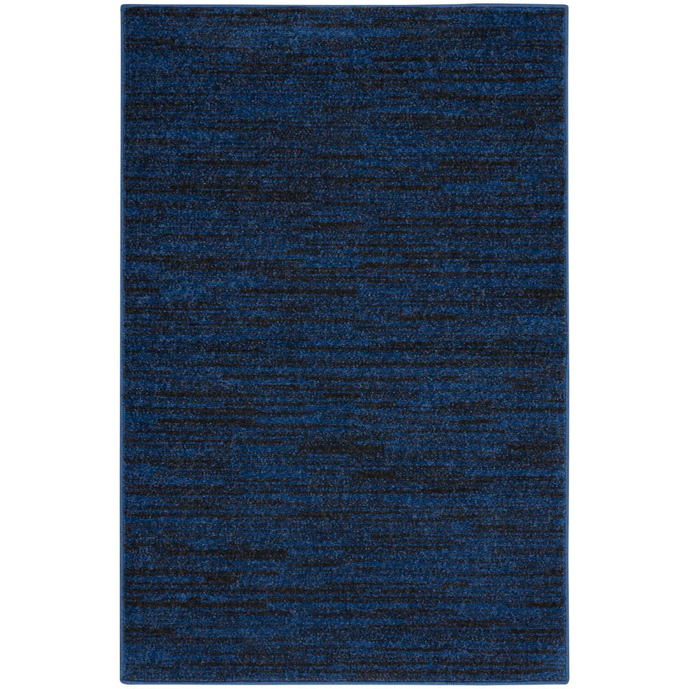 Nourison Essentials Midnight Blue Area Rug 2' x 4' front view