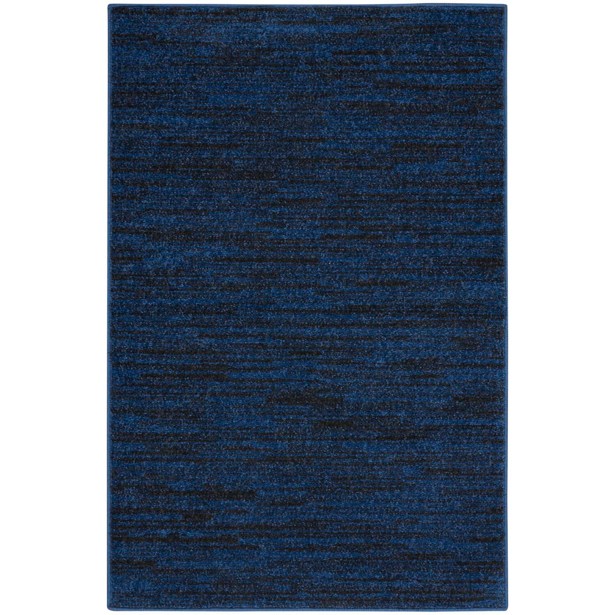 Nourison Essentials Midnight Blue Area Rug 2' x 4' front view