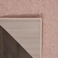 Nourison Essentials Pink Area Rug 3' x 5' texture detail