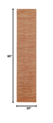 Nourison Essentials Rust Outdoor Rug close-up of texture