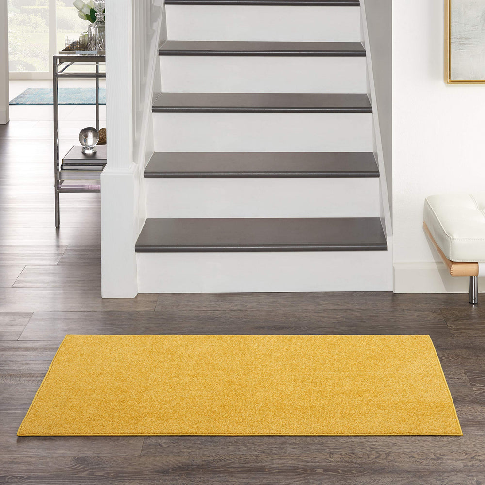 Nourison Essentials Yellow 2' x 4' Area Rug front view
