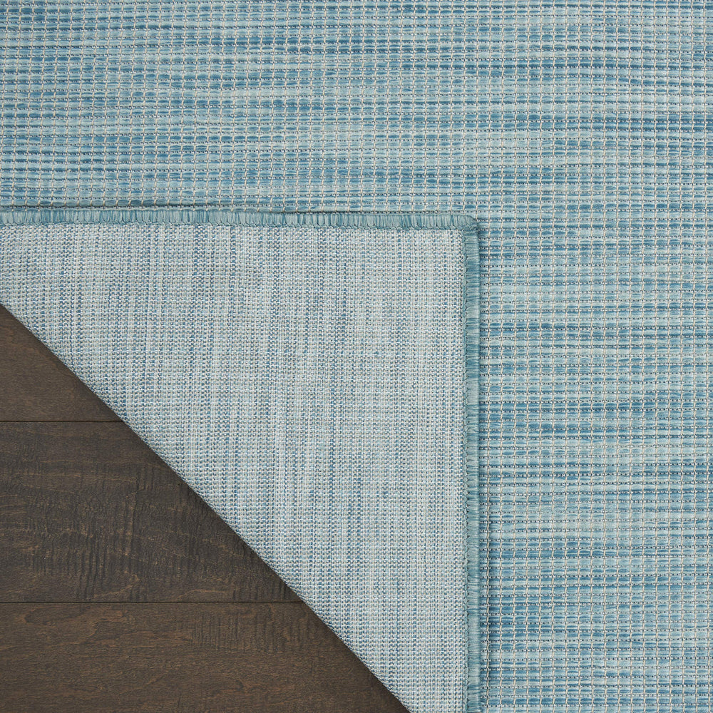 Nourison Positano Aqua outdoor rug side view
