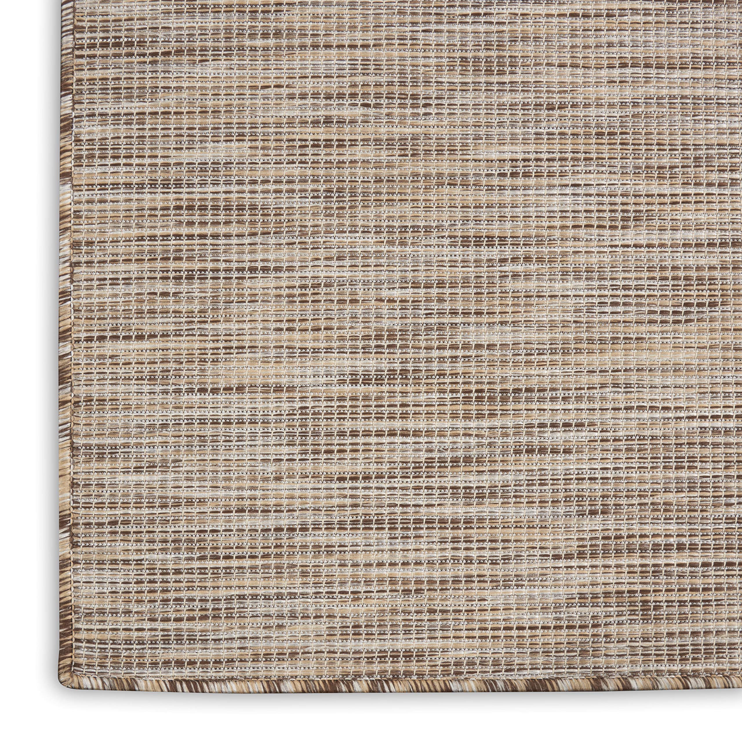 Nourison Positano beige runner rug showing its lightweight design