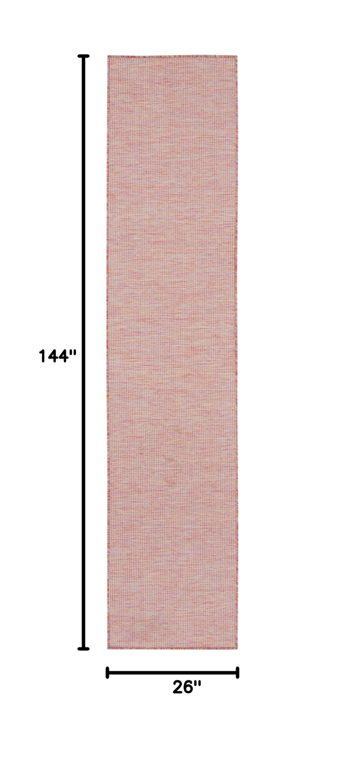 Nourison Positano Rainbow 2'2" x 12' outdoor rug on patio