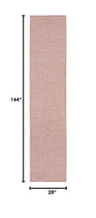 Nourison Positano Rainbow 2'2" x 12' outdoor rug on patio