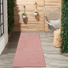 Nourison Positano Rainbow outdoor rug flat weave construction
