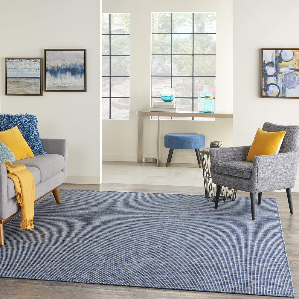 Nourison Positano rug displayed on a patio