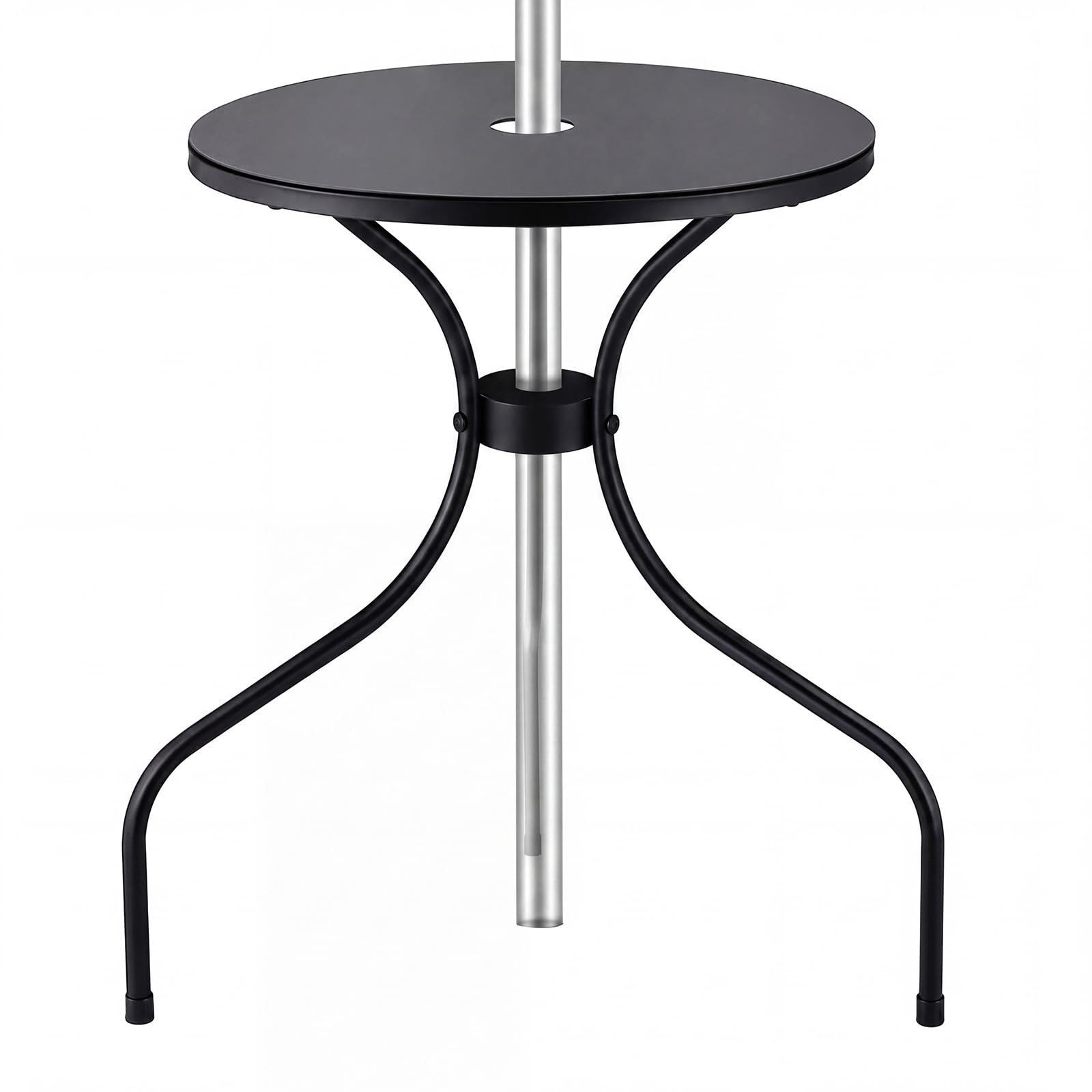 Novabright 15.75-inch outdoor patio umbrella table front view