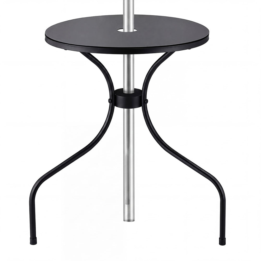 Novabright 15.75-inch outdoor patio umbrella table front view