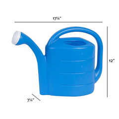 Novelty 2 Gallon Deluxe Watering Can bright blue packaging