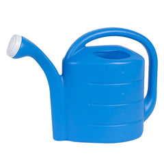 Novelty 2 Gallon Deluxe Watering Can in bright blue front view