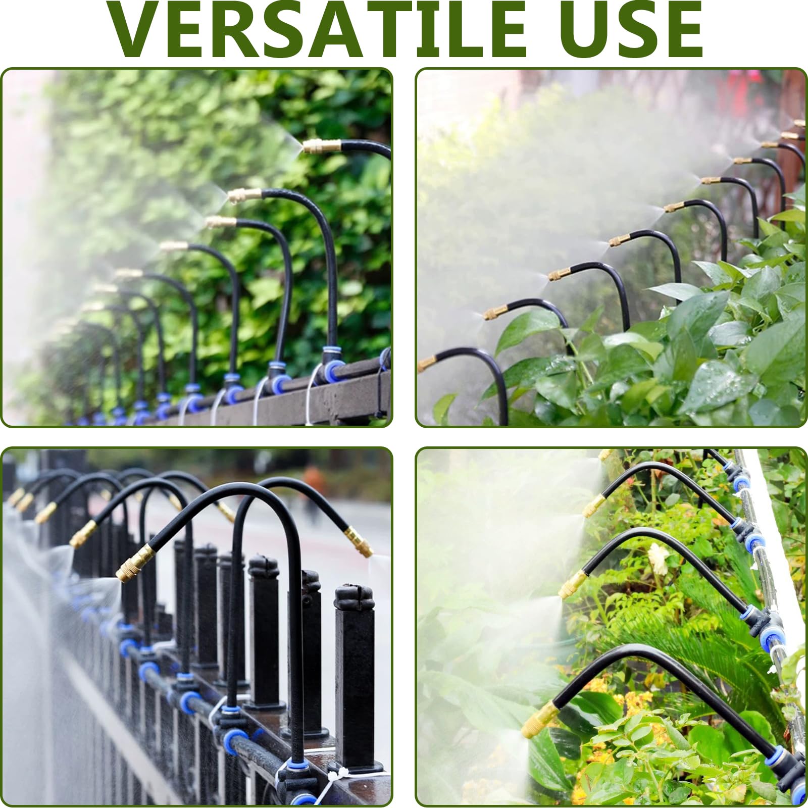 Nowaca irrigation system setup in a vegetable garden