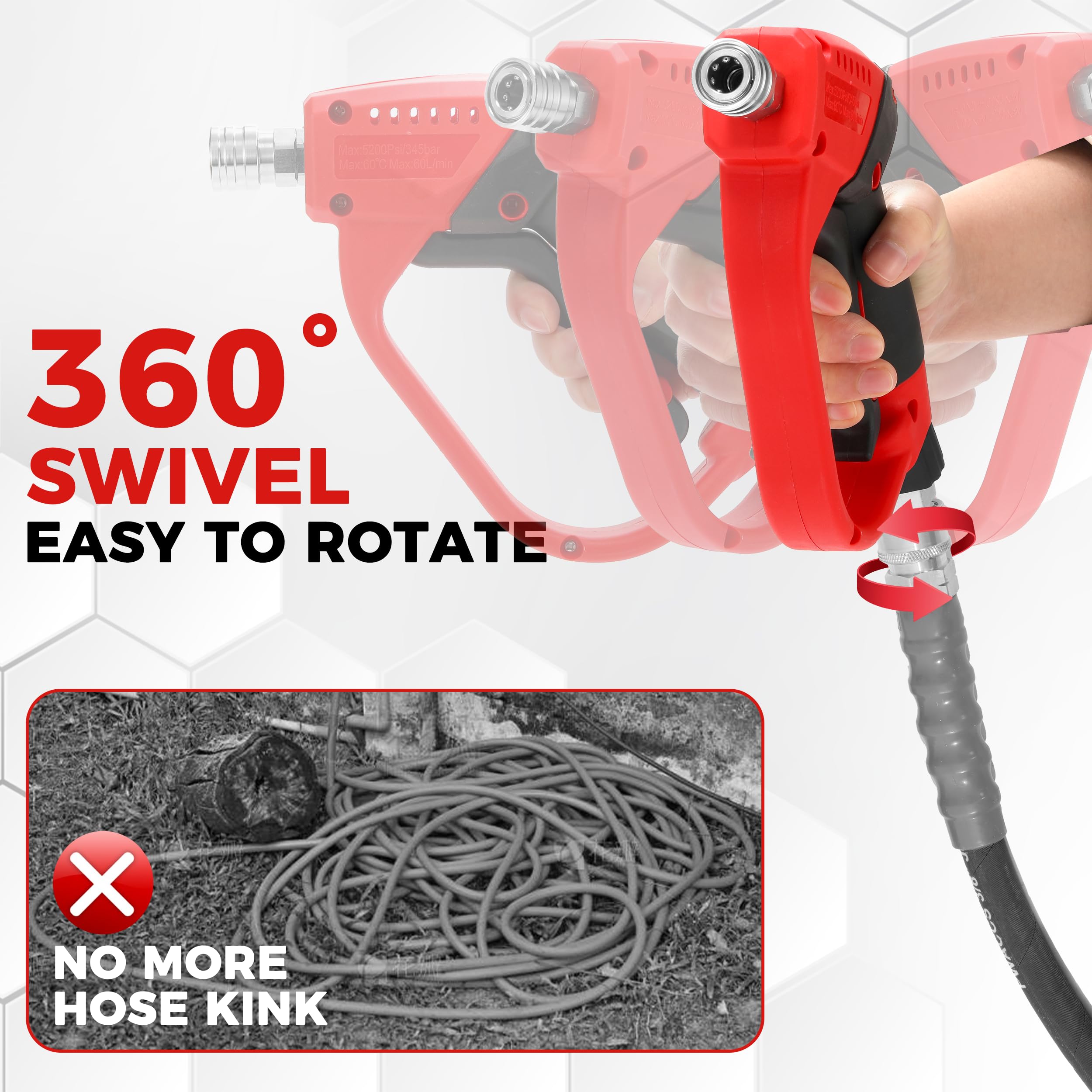 Nozzle tips included with Tool Daily pressure washer gun