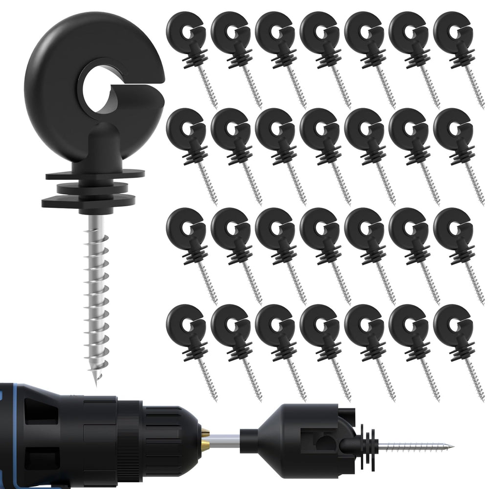 NQN 30 Pack Electric Fence Insulators front view