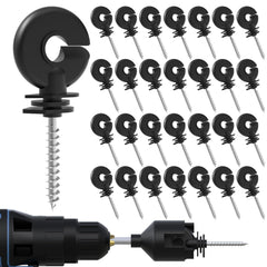 NQN 30 Pack Electric Fence Insulators front view
