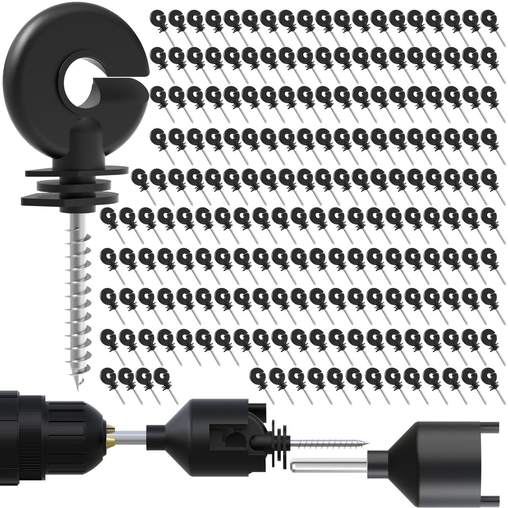 NQN Electric Fence Insulator pack showing 200 pieces