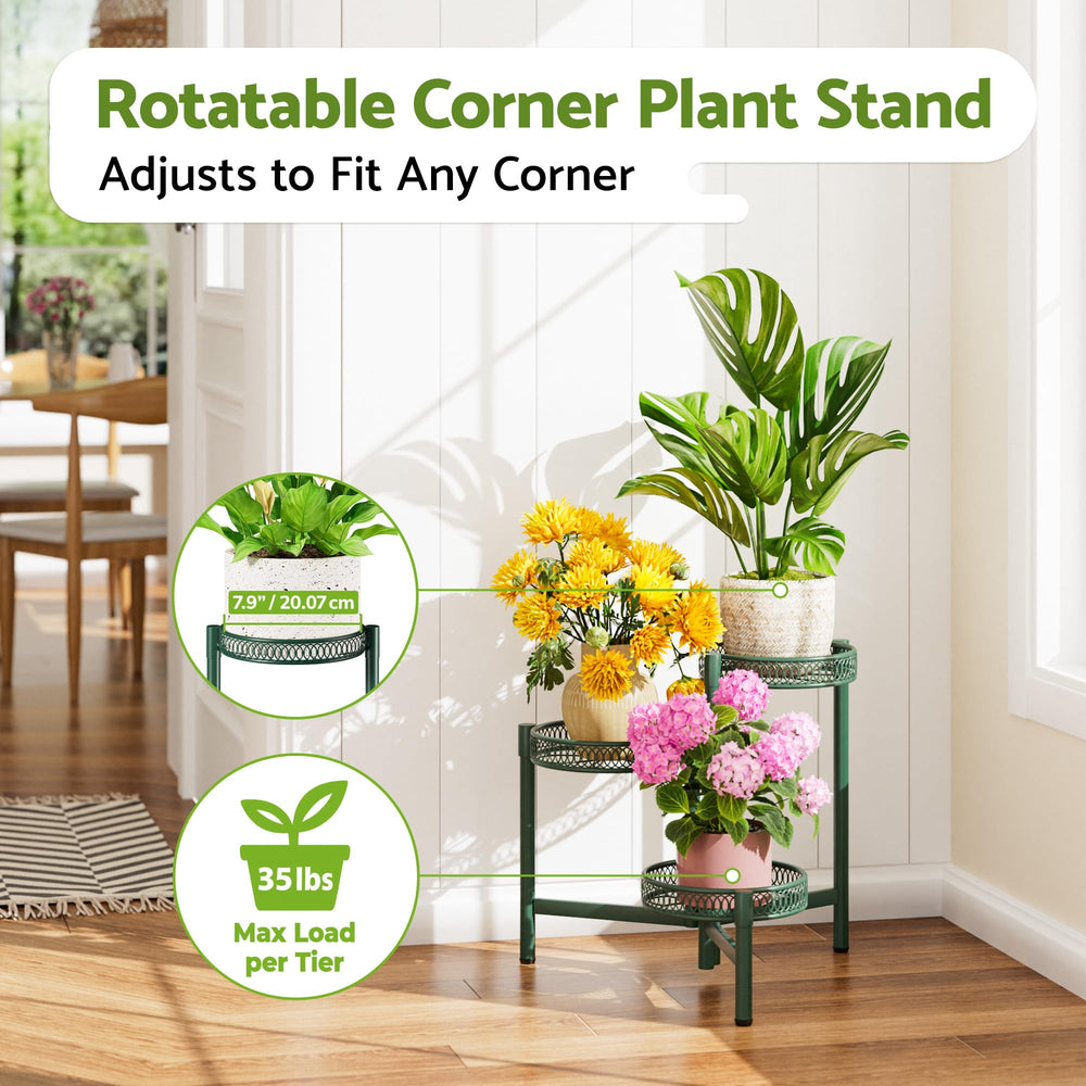 NQW Plant Stand side view showcasing three tiers