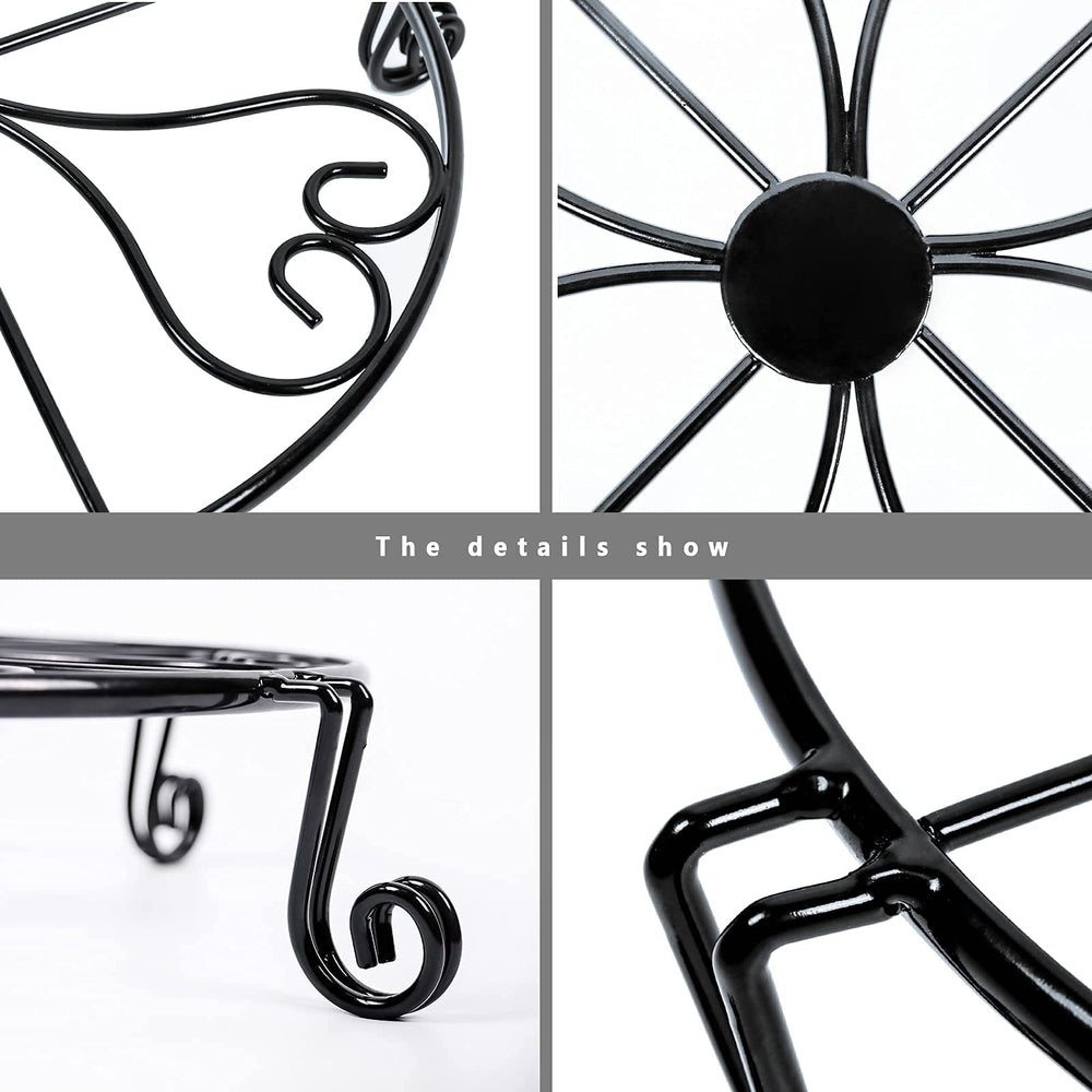 NSYOOMH metal plant stand with decorative plants