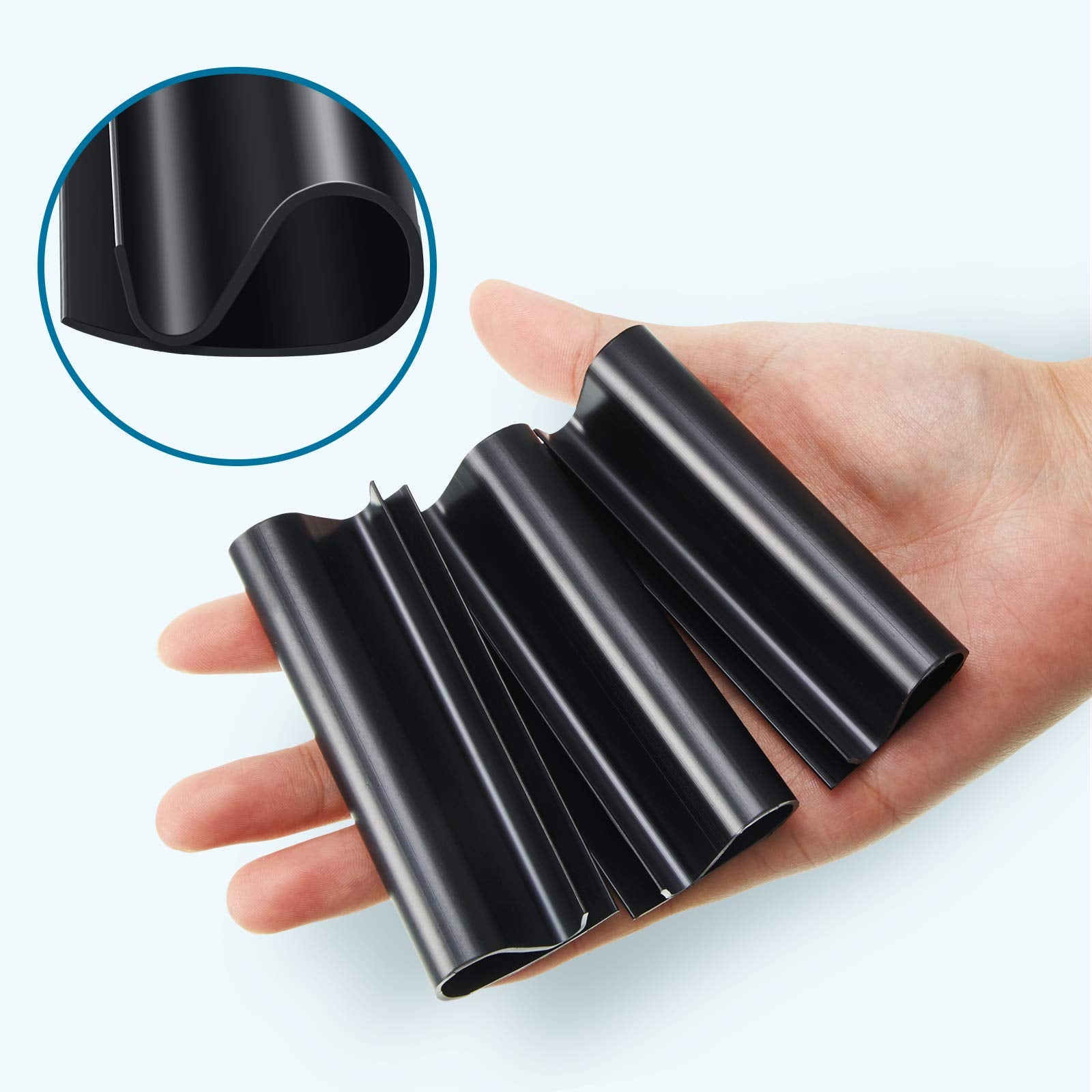 Nuanchu pool cover clip being used on above ground pool