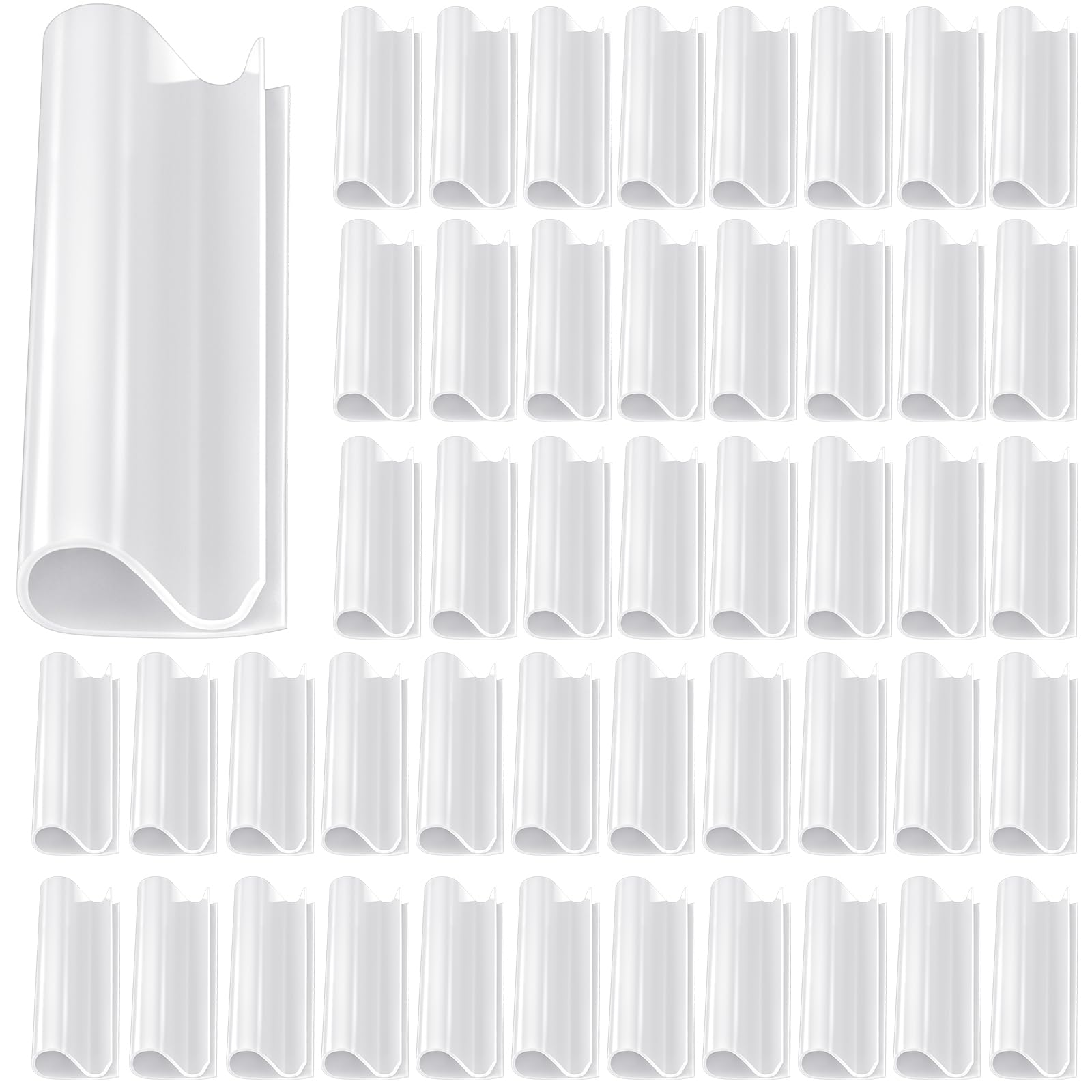 Nuanchu Pool Cover Clips - 48 pieces in white