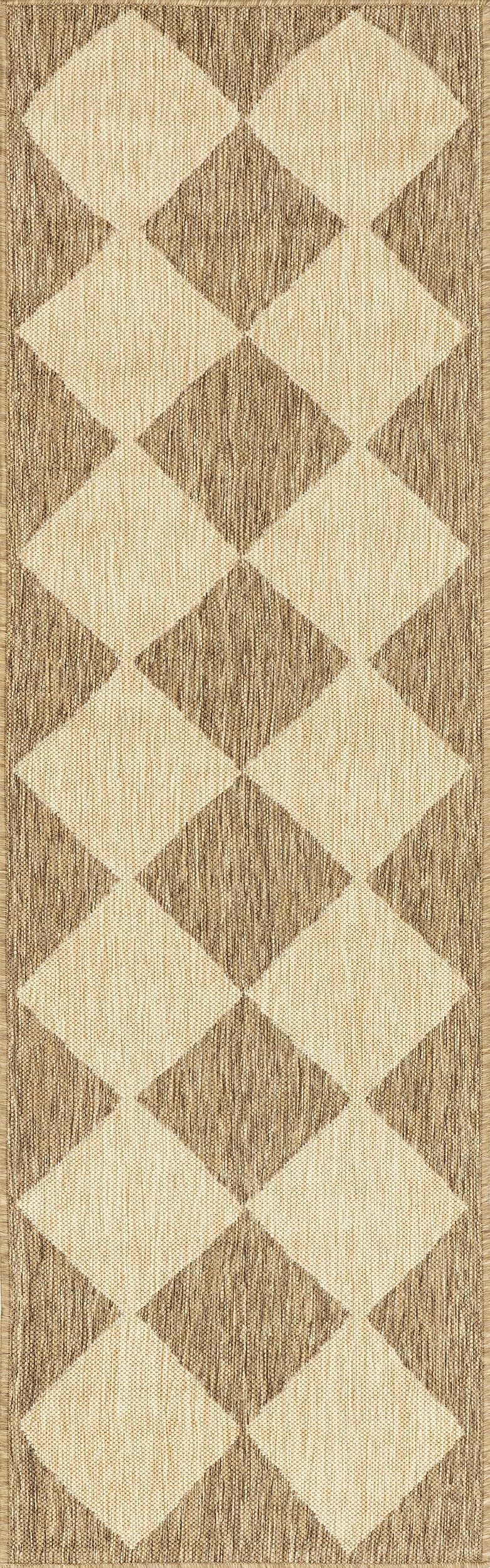 nuLOOM Sabina rug displayed on a patio, improving outdoor decor