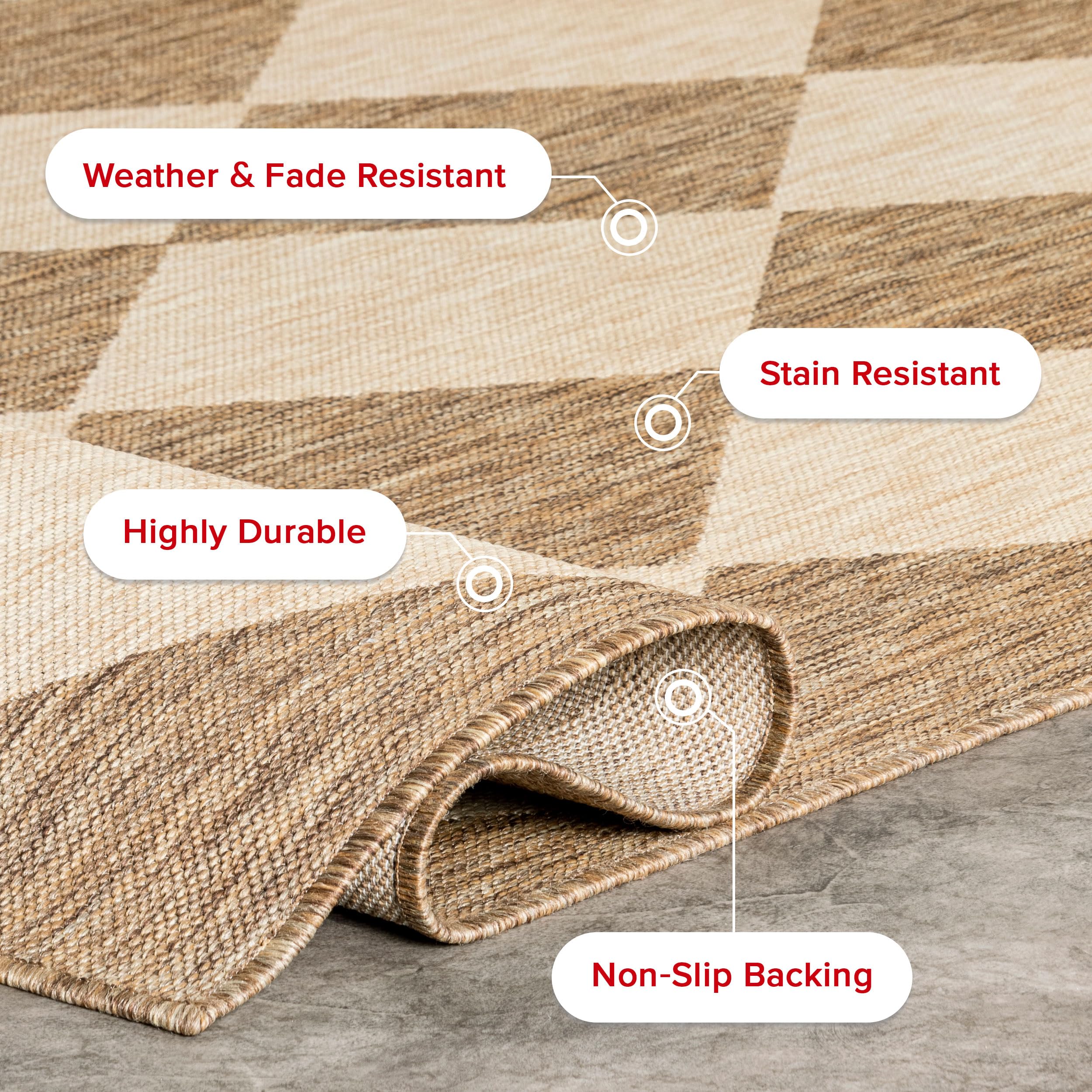 nuLOOM Sabina rug showing low pile height for easy maintenance