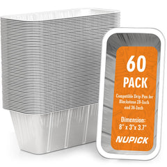 NUPICK 60 Pack Grease Cup Liners for Blackstone front view