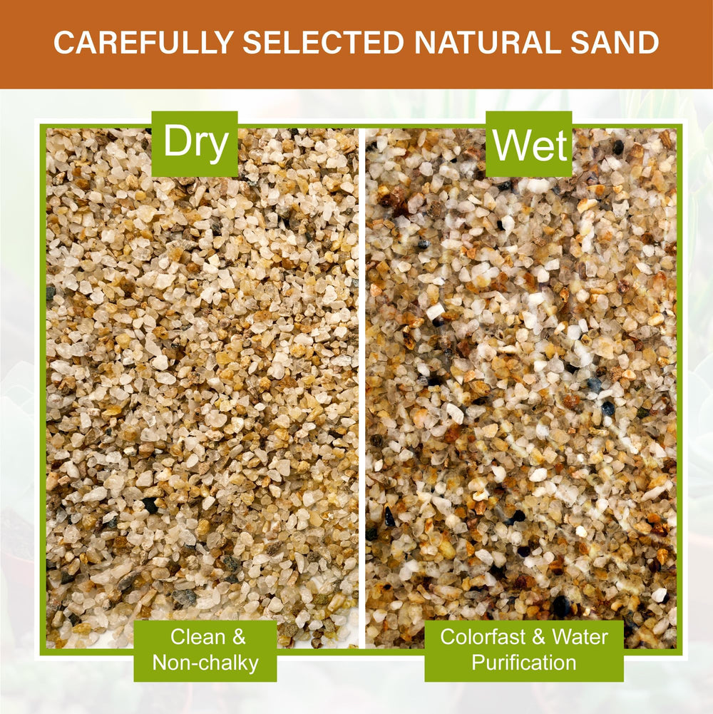 NUPICK Coarse Sand displayed on a table