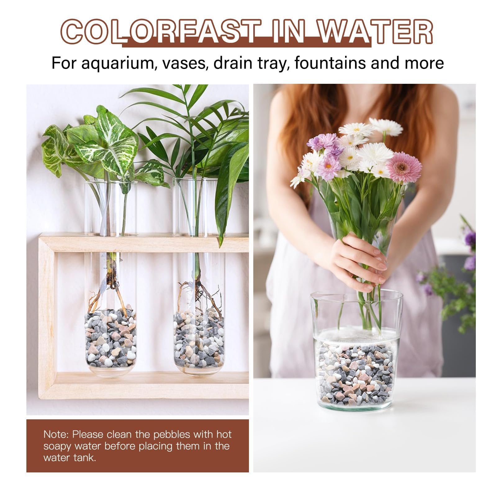 NUPICK decorative stones for indoor use around succulents